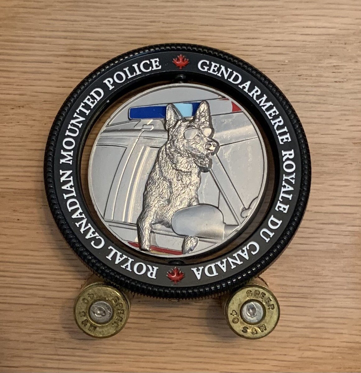 K9 Police Dog Services RCMP Challenge Coin, Spinner (2020)