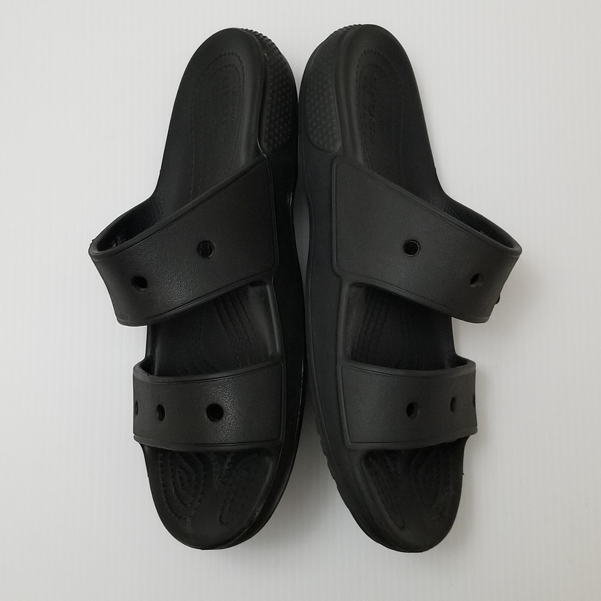 CROCS Classic Slide Sandal Size Men 7 Women 9 Black Double  display picture 2