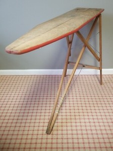 Handmade Wooden Collapsible Ironing Board Farmhouse Console Table
