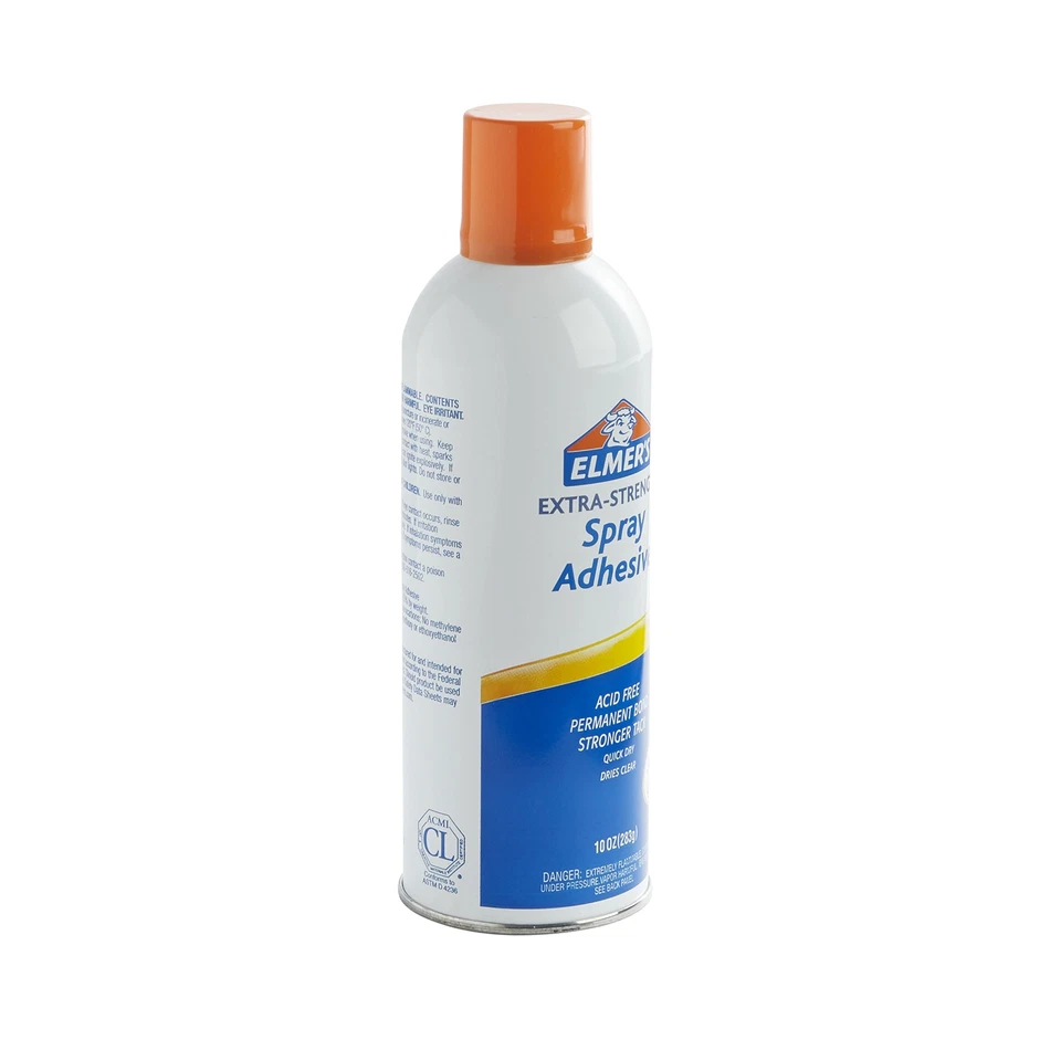 Adhesivo en aerosol extra fuerte Elmers 10 oz secado rápido transparente unión permanente Foto 2 de 3