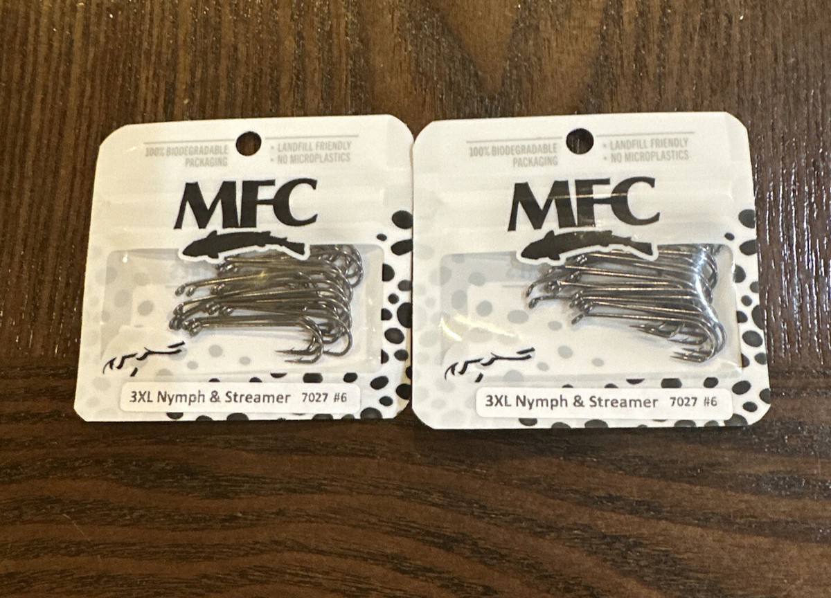 Montana Fly Company (MFC) Fly Tying Hooks: 7027 Series 2 Packs (50
