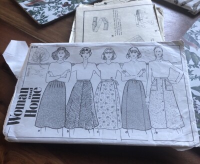 Vintage Schnittmuster, Woman And Home 815, Röcke, 5 Stile Größe 12
