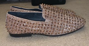 mens rose gold dress shoes