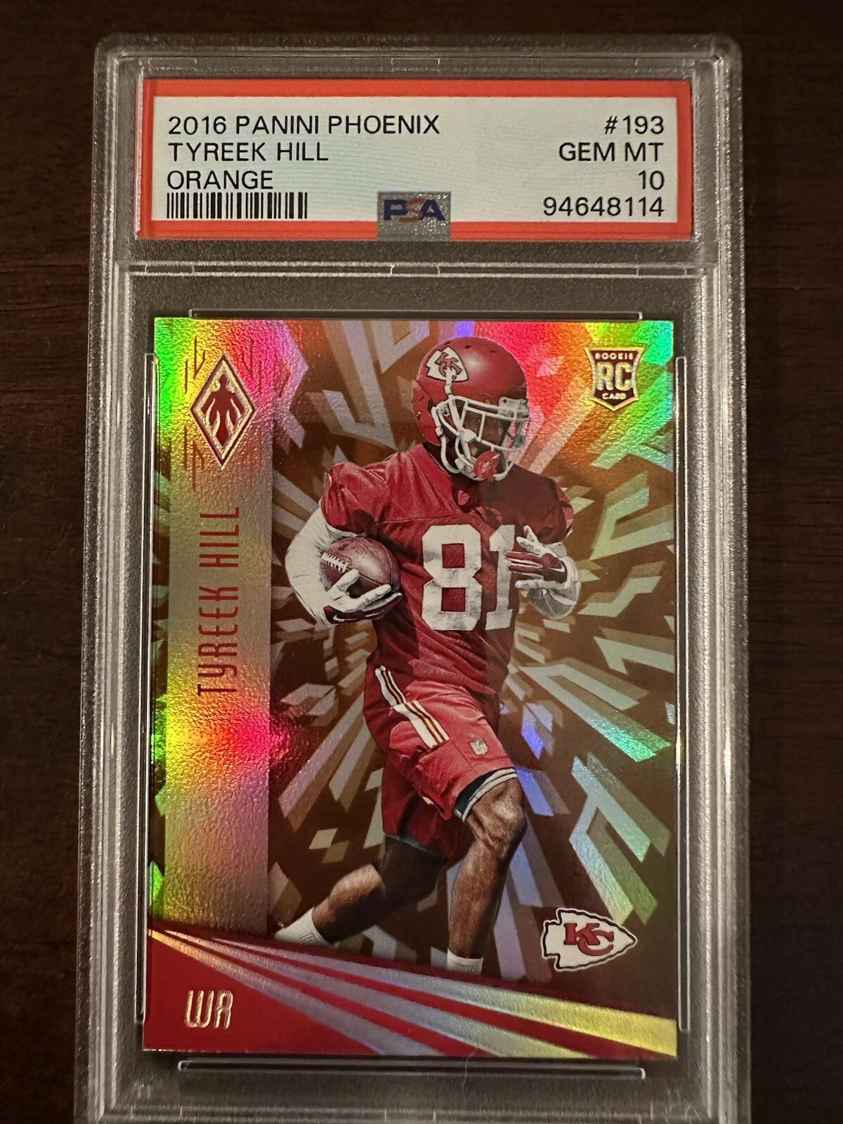 Tyreek Hill Panini Phoenix #193 Orange