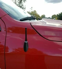 4 inch "Black Aluminum Antenna Mast AM/FM for DODGE RAM 1500 2500 3500 1999-2008