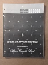  Original Marantz SD9000 SD-9000 Cassette Service Manual 1