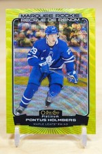 2022-23 OPC Platinum Marquee Rookie Neon Yellow Surge #265 Pontus Holmberg