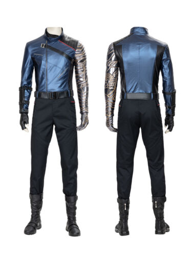 The Falcon and the Winter Soldier Full Set Halloween Cosplay Costume + Shoes - Photo 1/5