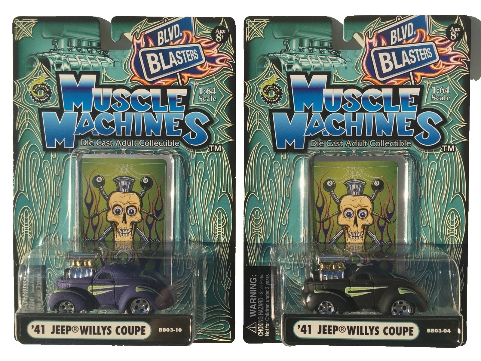 Plástico Funline autos, camiones y camionetas diecast escala 1:64