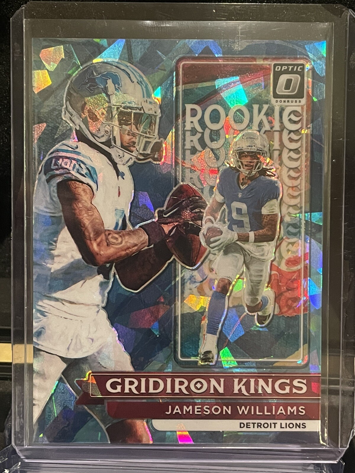 2022 DONRUSS OPTIC FOOTBALLRC JAMESON WILLIAMS GRIDIRON KINGS ICE PRIZM 15/15