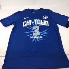 Chicago Sky Blue Nike T-Shirt Candace Parker #3 CHITOWN Youth Medium