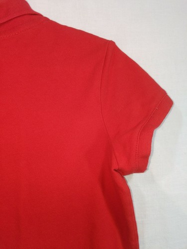 CAT & JACK Girl's Red 3 Button Collared Short Sleeve Stretch Polo size S(6/6x) - Picture 10 of 12