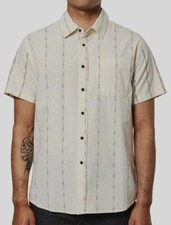 KATIN ZENITH Men's Woven S/S Shirt - LTGR - Medium - NWT