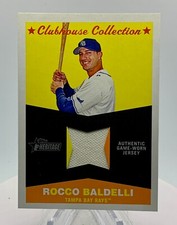 2009 Topps Heritage - Clubhouse Collection Relics #CC-RB Rocco Baldelli (MEM)
