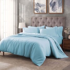 Egyptian Cotton Blend 400 Thread Count Solid Duvet Cover Set