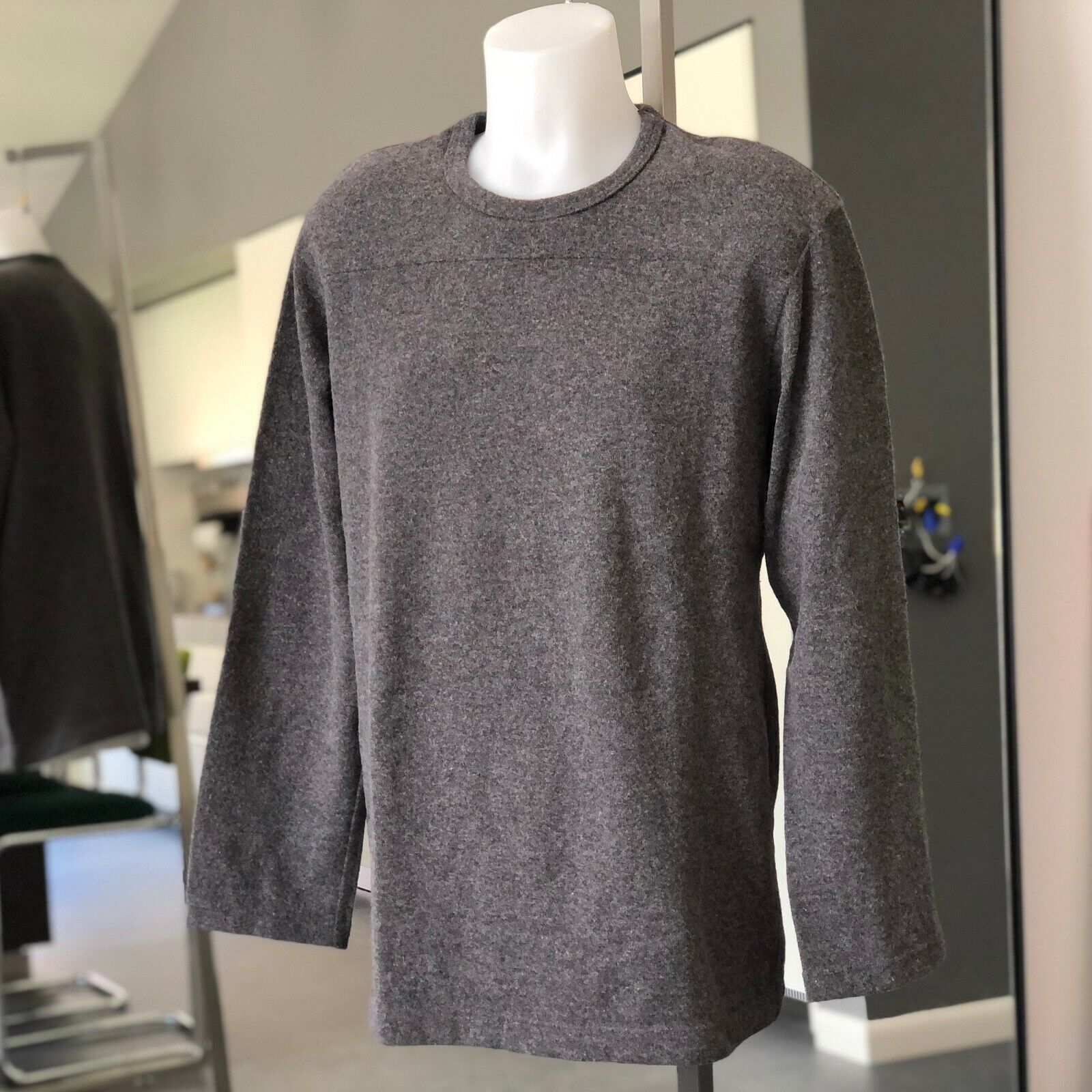 vintage COMME des GARCONS SHIRT 90's gray wool men's sweater size XL