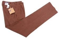 NWT Bills Khakis M2P Sierra Twill Standard Fit Rust Pleated Chinos Pants 35 NEW