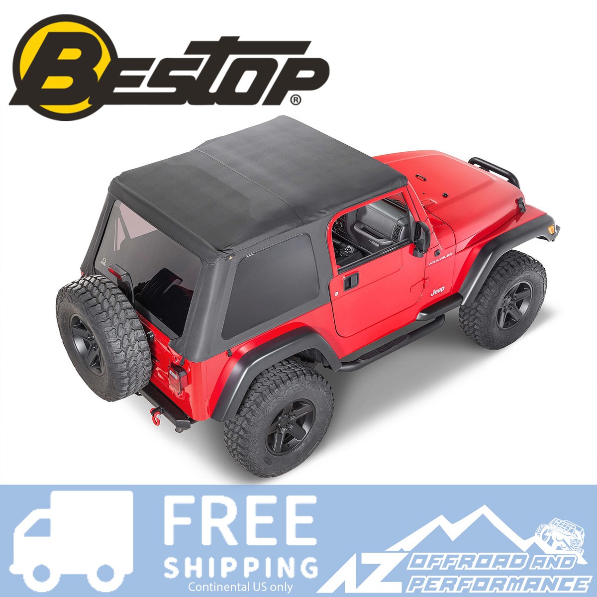 Bestop Trektop NX Soft Top - Black Diamond For 1997-2006 Jeep