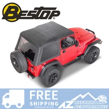 Bestop Trektop NX Soft Top - Black Diamond For 1997-2006 Jeep Wrangler TJ 