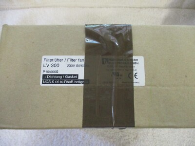 NIB RUBSAMEN & HERR Filter Fan 230V 50/60Hz LV 300 LV300 FACTORY SEALED BOX