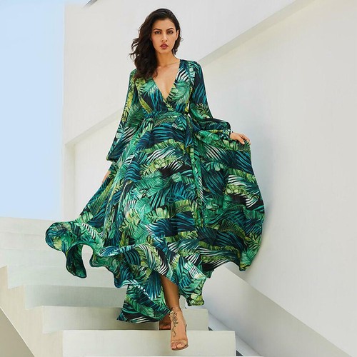 Abito Donna Vestito Elegante Lungo Cerimonia Damigella Sexy Estivo Ballo  Pizzo | eBay