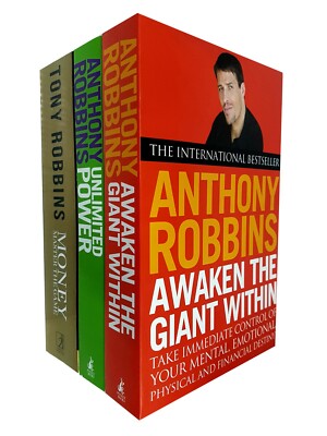 Tony Robbins 3 Books Collection Set (Awaken The Giant Within