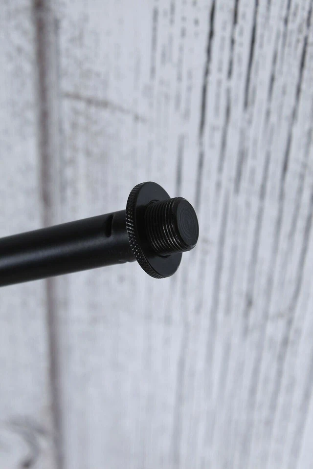 On Stage MS7701B Euro Boom Microphone Mic Stand with Removable Boom Arm Black - Image 2 of 4