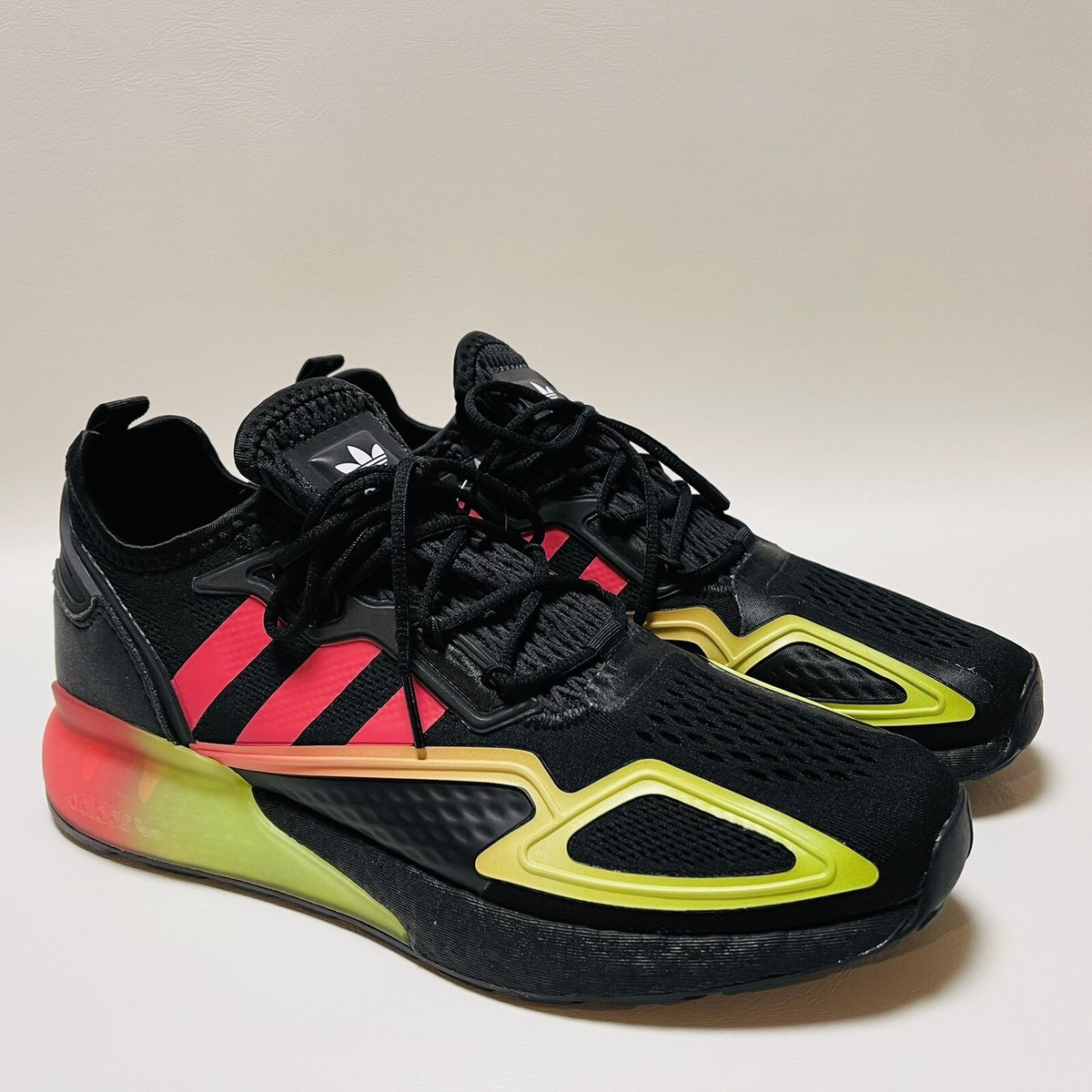 Size 10 - Adidas ZX 2K Boost Black Signal Green Pink for sale