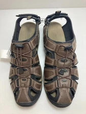 NEW Men's Khombu Hal Adjustable Athletic Hiking Sandals Brown Pick Size