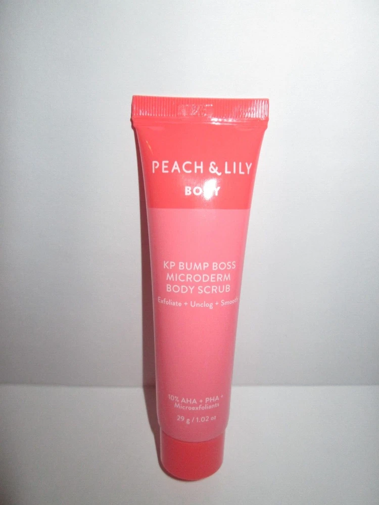 Peach Lily Body Microderm Body Scrub Travel Size & clinique hand cream