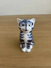 Royal Crown Derby Paperweight- SILVER TABBT KITTEN - Special Edition