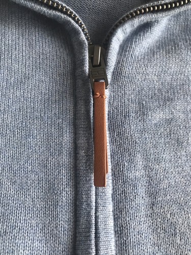 TOMMY HILFIGER Cardigan Jumper Sweater Men Full Zip Size XL New W Tags Pale Blue - Picture 5 of 8