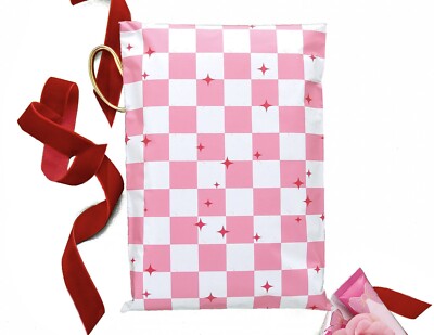 100 Designer Poly Mailers Plastic Envelopes Shipping Bags Custom #SmileMail 