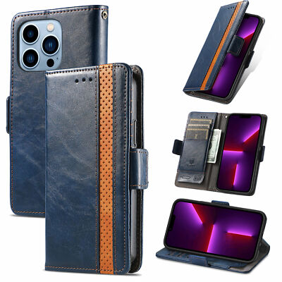 Leather Wallet Magnetic Flip Case Stand For iPhone 17 Pro Max/16/15/14/13/12/11