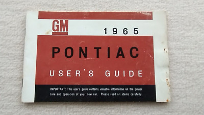 Pontiac 1965 Bedienungsanleitung User's manual GM all models