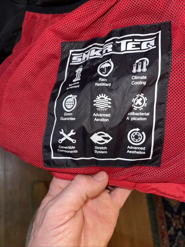 Chaqueta hinchada de invierno Smoke Rise Innovative Technology 3XL roja negra Foto 3 de 4