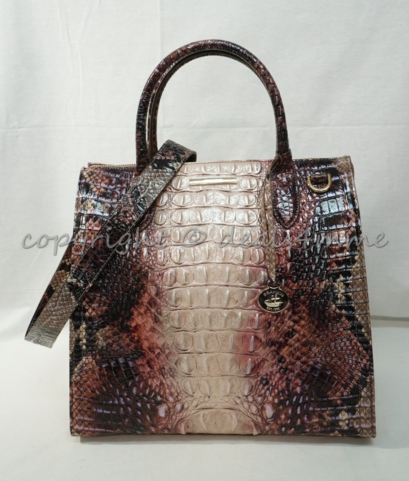 Brahmin+Caroline+Satchel%2FShoulder+Bag+in+Diamondback+Ombre+Melbourne for  sale online