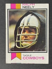 VINTAGE 1973 Topps Football RALPH NEELY #321 - VG Cond