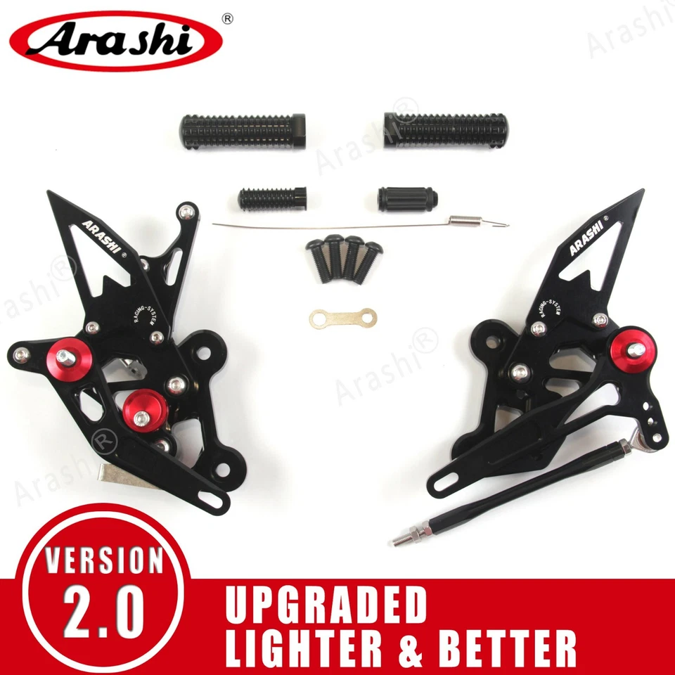 For Suzuki GSXS750 2015 - 2022 2018 GSXS-750 Adjustable Racing Rearsets Footpeg Foto 2 de 4