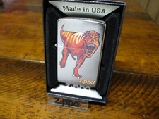 T REX DINOSAUR ZIPPO LIGHTER MINT IN BOX