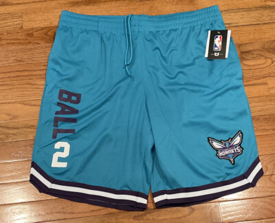 Men's UNK Charlotte Hornets LaMelo Ball #2 Basketball Performance Shorts NWT XL