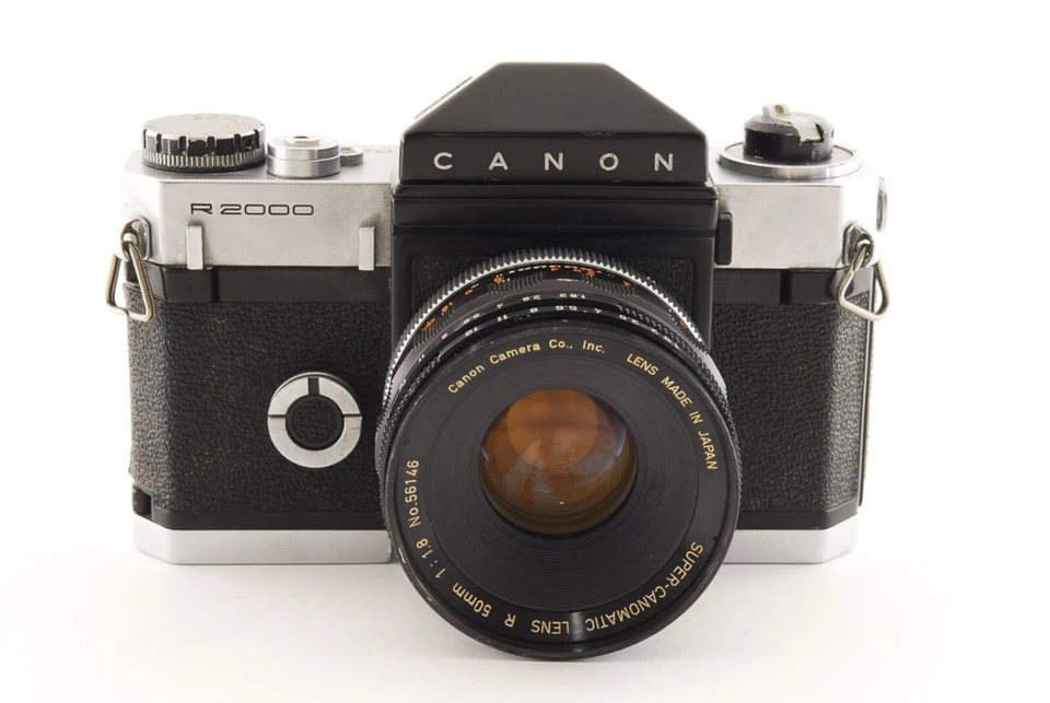 【 N MINT 】 Canon Canonflex R2000 35mm SLR Film Camera w/ 50mm 35mm 2 lens Japan - Image 4 of 4