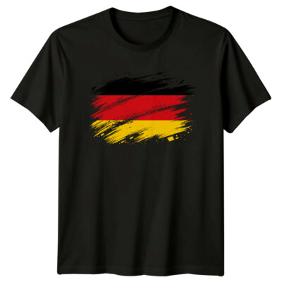 Deutschland Flagge Distressed Style Herren T-Shirt Damen Grafik Tee Unisex Top