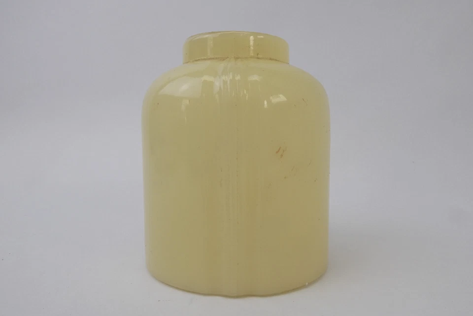 Used Small Yellow Off-White Antique 3” x 3.5” Lamp Light Shade Decorative Mini - Image 2 of 4