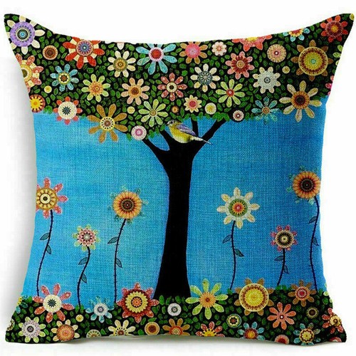 Cover Waist Cushion Sofa Chair Home Pillow Decor Throw Cover Case Linen Cotton - Picture 27 of 54