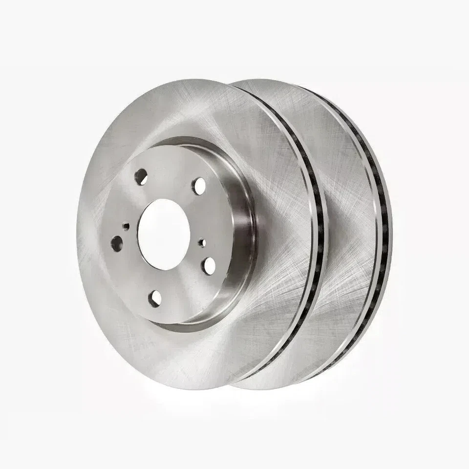 Rotores de freno delanteros perforados y ranurados y pastillas de cerámica para Toyota Rav4 2006-2018 Foto 2 de 4