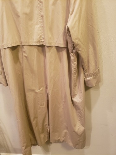 Gabardina clásica de lluvia Aquascutum 5 de Londres de colección para hombre talla L est. Hecho en Canadá - Imagen 6 de 12