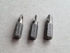 Pack of 3 - PZ1 PZ2 PZ3 Hex Screwdriver Bits - Socket Hex Drive 25mm Long Bit