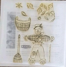 Close To My Heart Autumn Scarecrow Clear Acrylic Stamps C1106 