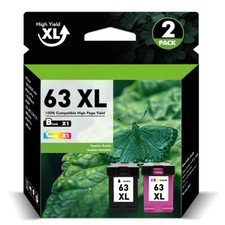 63XL Ink Cartridge for HP OfficeJet 3830 4650 5200 5220 5255 5264 ENVY 4512 4520